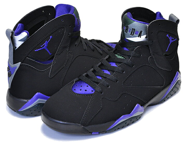楽天市場】NIKE AIR JORDAN 7 RETRO RAY ALLEN black/field purple-fir  