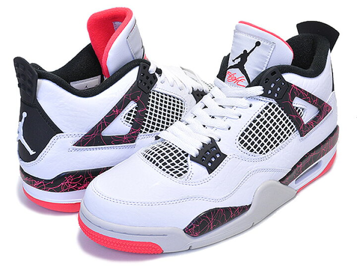 white black bright crimson jordan 4