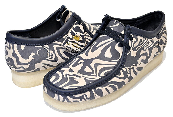 楽天市場】CLARKS WALLABEE LOW Wu Tang Clan NAVY MULTI 47057 