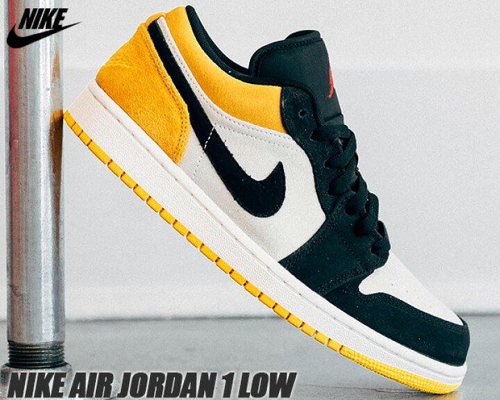 楽天市場】NIKE AIR JORDAN 1 LOW sail/gym red-university gold 