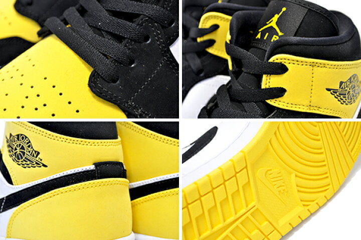 楽天市場】NIKE AIR JORDAN 1 MID SE YELLOW TOE black/black-tour  