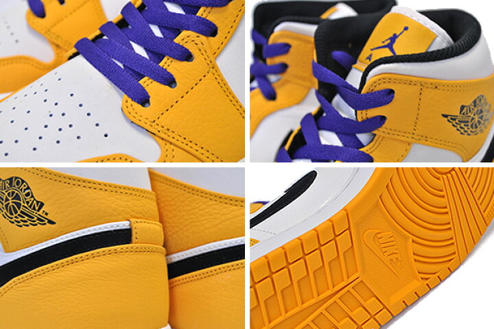 楽天市場】NIKE AIR JORDAN 1 MID SE university gold/black 852542 