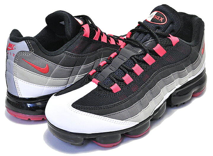 楽天市場】NIKE AIR VAPORMAX 95 white/hot red-dk pewter aj7292-101