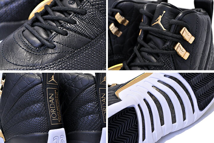 楽天市場】NIKE WMNS AIR JORDAN 12 RETRO black/metallic gold-white 
