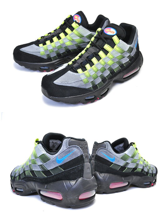 楽天市場】NIKE AIR MAX 95 WOVEN black/hoto.blue-volt aq0764-001  