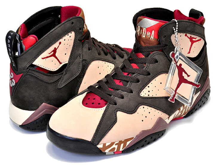 楽天市場】NIKE AIR JORDAN 7 RETRO PATTA shimmer/tough red-velvet 