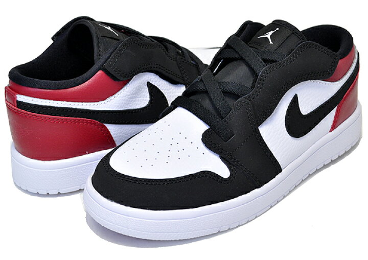 楽天市場】NIKE JORDAN 1 LOW ALT(PS) white/black-gym red bq6066-116 