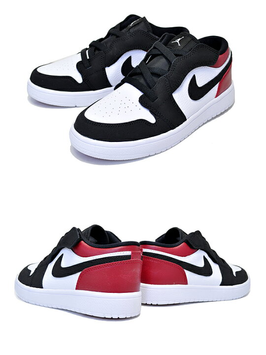 楽天市場】NIKE JORDAN 1 LOW ALT(PS) white/black-gym red bq6066-116 