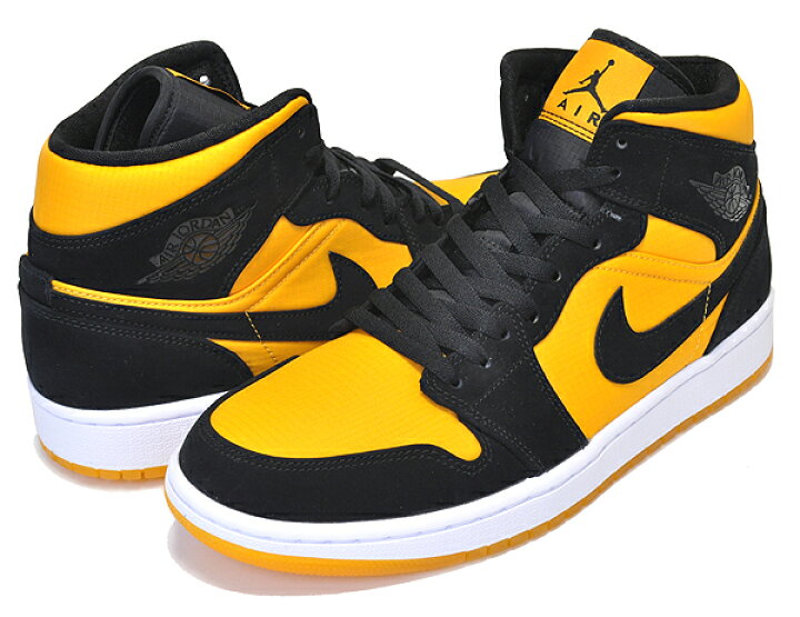 楽天市場】NIKE AIR JORDAN 1 MID SE GC black/black-university gold 