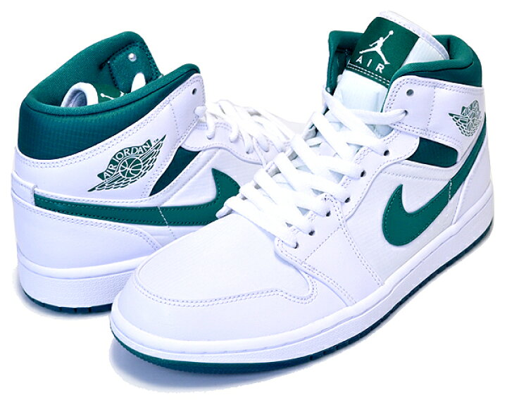 楽天市場】NIKE AIR JORDAN 1 MID SE GC white/mystic green-white 