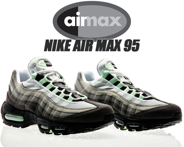 楽天市場】NIKE AIR MAX 95 white/fresh mint-granite-dust cd7495-101 