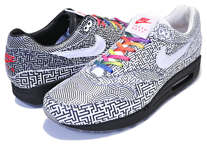 楽天市場】NIKE AIR MAX 1 OA YT TOKYO MAZE blk/wht-h.red ナイキ  