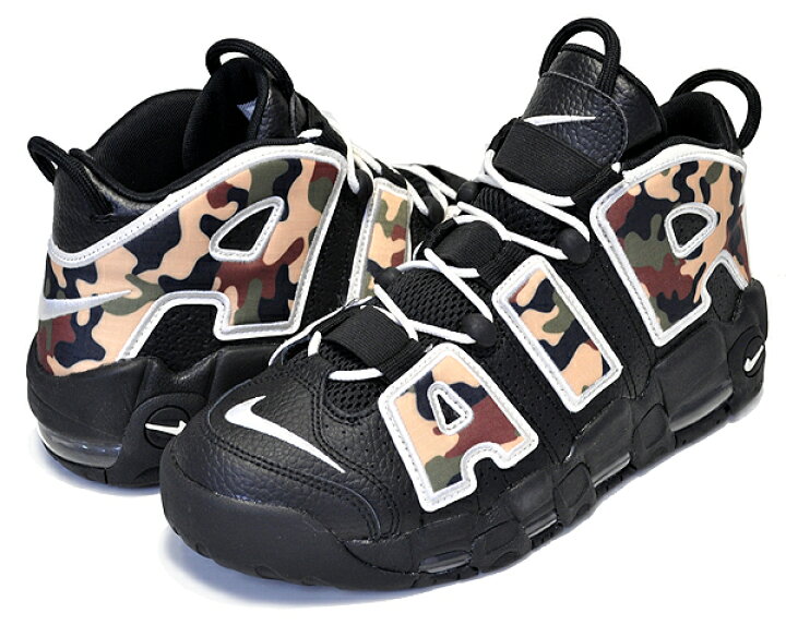 楽天市場】NIKE AIR MORE UPTEMPO 96 QS BLACK CAMO black/sail-lt 