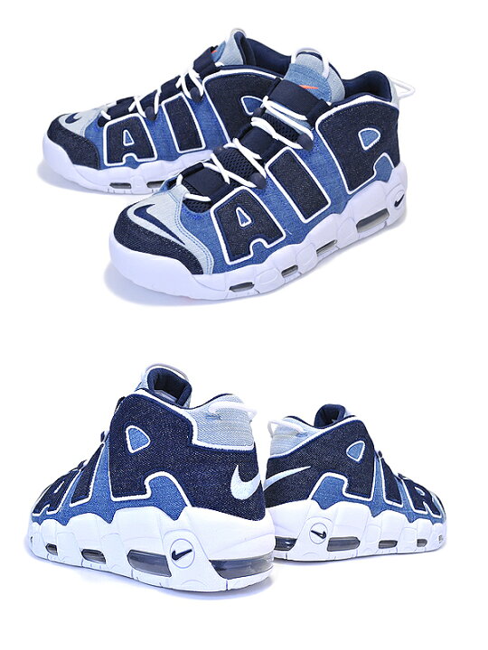 楽天市場】NIKE AIR MORE UPTEMPO 96 QS DENIM white/obsidan-total 