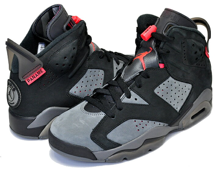 楽天市場】NIKE AIR JORDAN 6 RETRO PSG iron grey/black-infrared 23  