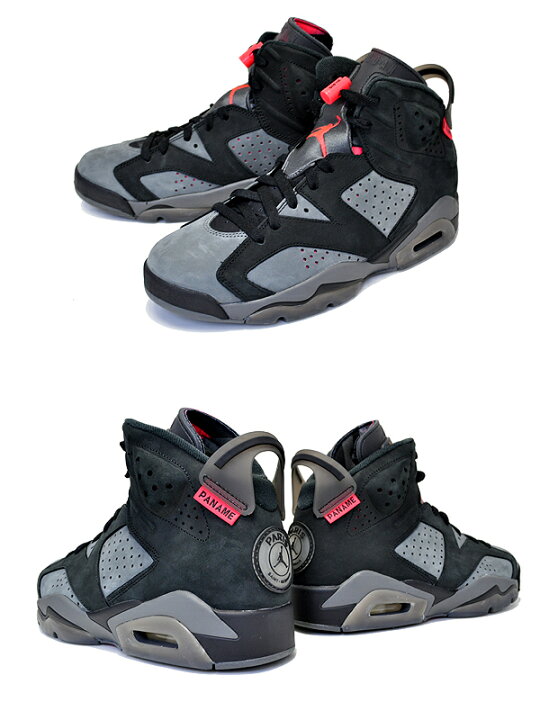 楽天市場】NIKE AIR JORDAN 6 RETRO PSG iron grey/black-infrared 23 