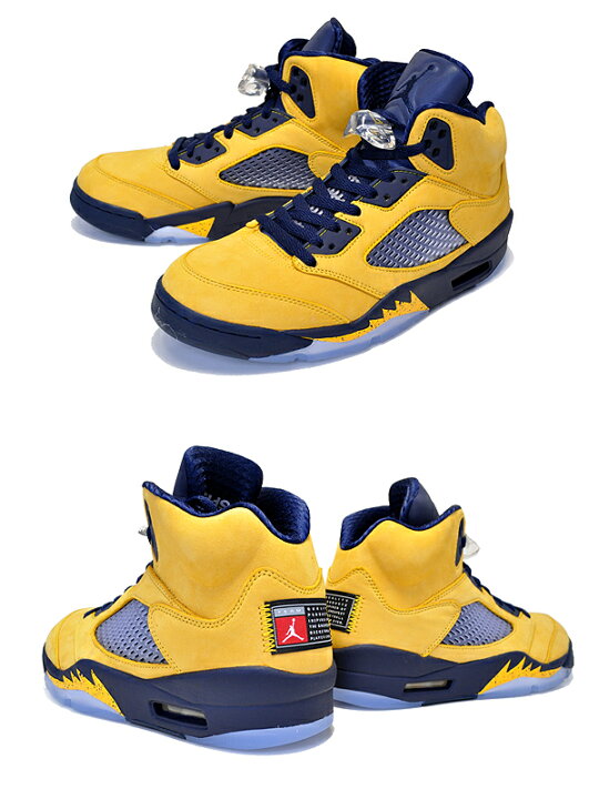 楽天市場】NIKE AIR JORDAN 5 RETRO SE MICHIGAN amarillo/college 