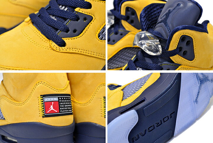 楽天市場】NIKE AIR JORDAN 5 RETRO SE MICHIGAN amarillo/college 