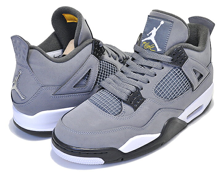楽天市場】NIKE AIR JORDAN 4 RETRO COOL GREY cool grey/chrome-dark 