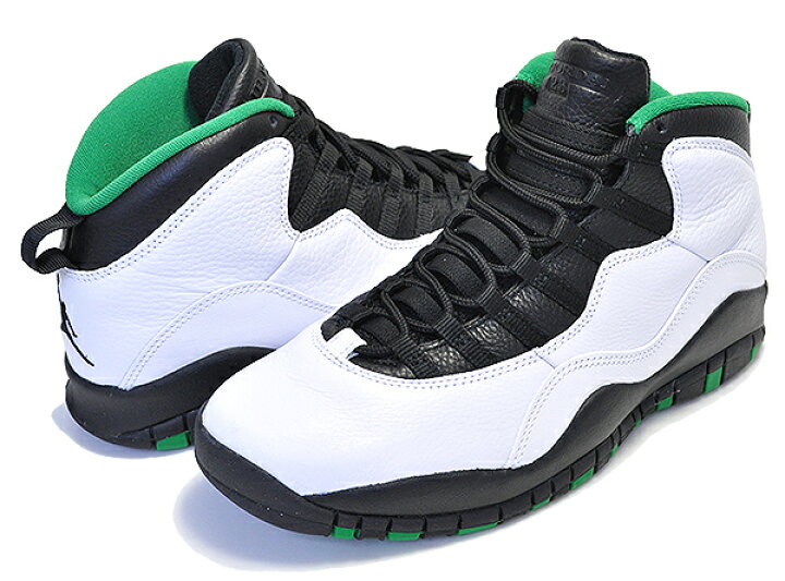 楽天市場】NIKE AIR JORDAN 10 RETRO SEATTLE white/black-court green 