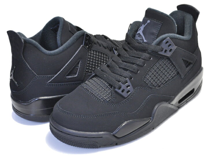 楽天市場】NIKE AIR JORDAN 4 RETRO (GS) BLACK CAT black/black-lt 