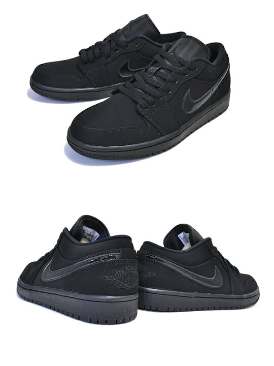 楽天市場】NIKE AIR JORDAN 1 LOW TRIPLE BLACK black/black-black  