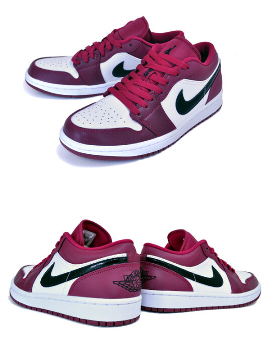 楽天市場】NIKE AIR JORDAN 1 LOW noble red/black-white 553558-604  