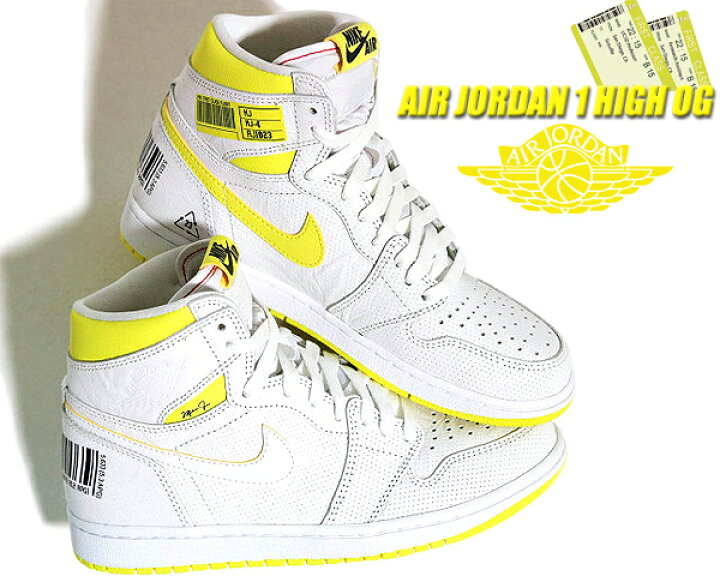 楽天市場】NIKE AIR JORDAN 1 HI OG FIRST CLASS white/black-dynamic  