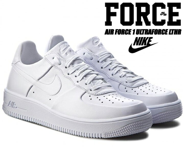 楽天市場】NIKE AIR FORCE 1 ULTRAFORCE LTHR white/white/white 