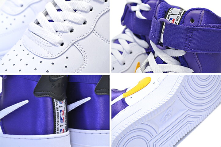 楽天市場】NIKE AIR FORCE 1 HIGH 07 LV8 1 NBA PACK white/field pur  