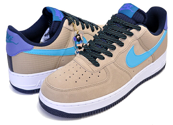 Nike Air Force 1 '07 LV8 2 Men's Shoes Khaki-Blue Fury-Persian Violet  cd0887-201 