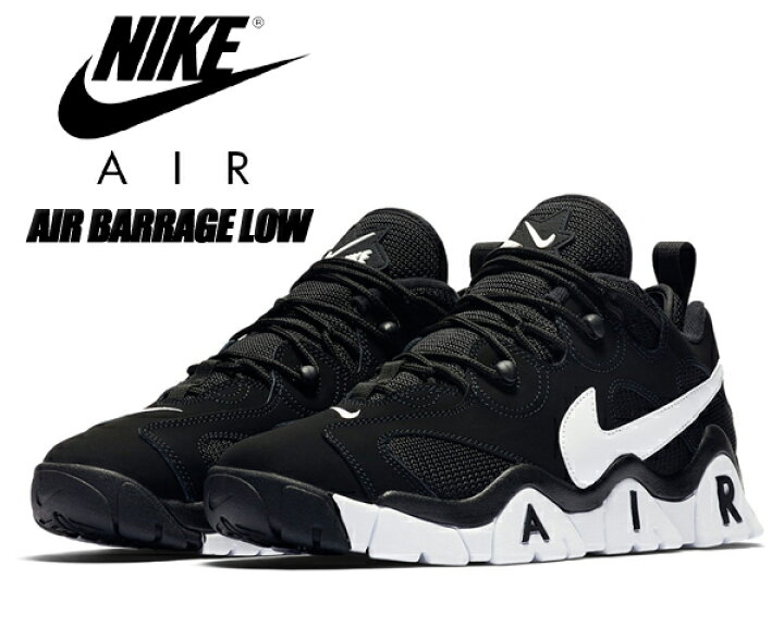 楽天市場】NIKE AIR BARRAGE LOW black/white-wht cd7510-001 ナイキ  