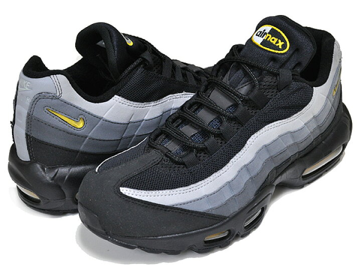 楽天市場】NIKE AIR MAX 95 black/chrome yellow-dark grey cq4024-001  