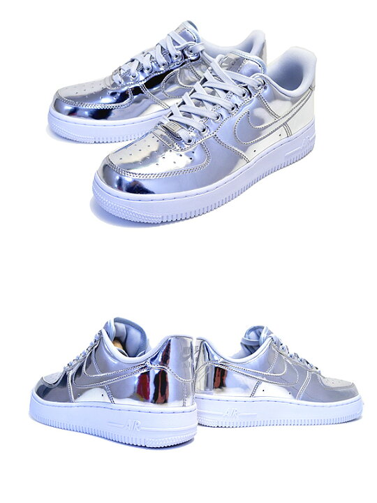 楽天市場】NIKE WMNS AIR FORCE 1 SP chrome/metallic silver-wht  
