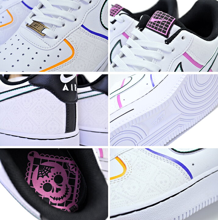 楽天市場】NIKE AIR FORCE 1 07 PRM Day of the Dead white/white 