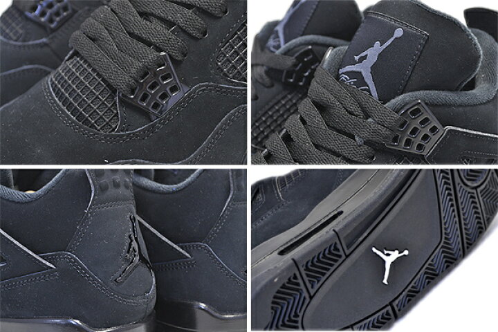 楽天市場】NIKE AIR JORDAN 4 RETRO BLACK CAT black/black-lt 
