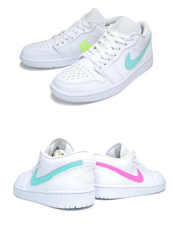 楽天市場 Nike Air Jordan 1 Low White Multi Color Light Aqua Cw7033 100 ナイキ エアジョーダン 1 ロー スニーカー Aj1 ホワイト マルチ Limited Edt 楽天市場 Nike Air Jordan 1 Low White Multi Color Light Aqua Cw7033 100 ナイキ エアジョーダン 1 ロー スニーカー Aj1 ホワイト マルチ Limited Edt
