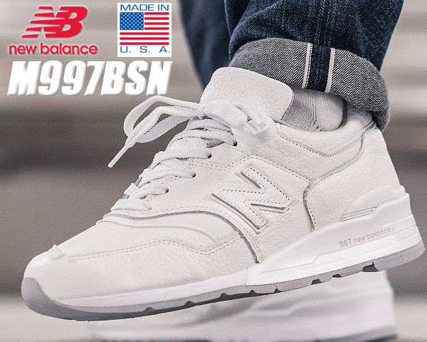 NEW BALANCE M997BSN MADE IN U.S.A. ニューバランス M997 スニーカー ホワイト バイソンレザー 白 997 |  LIMITED EDT