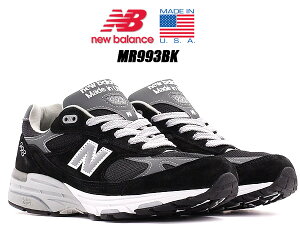 [ �|�C���g5�{&�ő�2000�~OFF�N�[�|�� ] NEW BALANCE MR993BK MADE IN U.S.A. BLACK width:D �j���[�o�����X MR993 �����Y �u���b�N �X�E�F�[�h NB 993 USA ���C�Y D