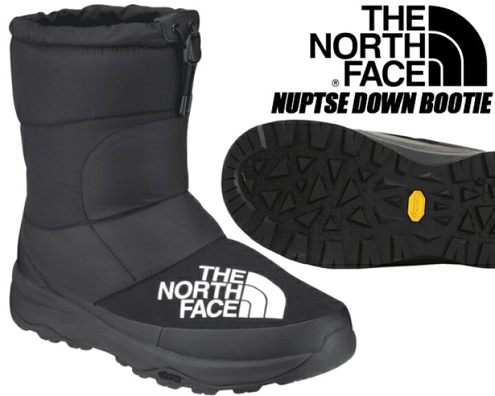 楽天市場】THE NORTH FACE NUPTSE DOWN BOOTIE BLACK nf51877 kk 