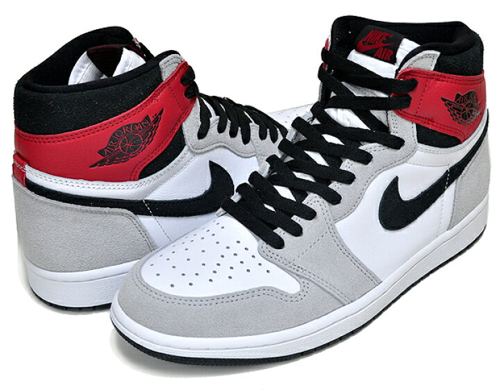 楽天市場】NIKE AIR JORDAN 1 RETRO HI OG white/black-lt smoke grey 