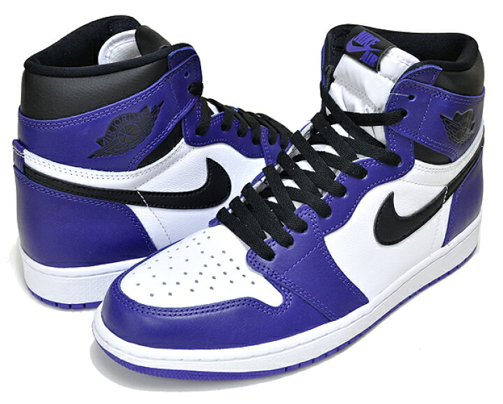 楽天市場】NIKE AIR JORDAN 1 RETRO HI OG court purple/black-white  