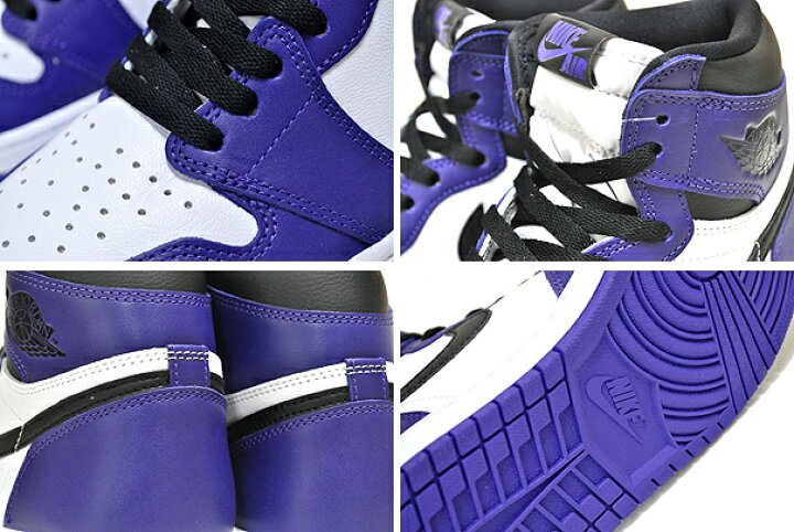 楽天市場】NIKE AIR JORDAN 1 RETRO HI OG court purple/black-white  