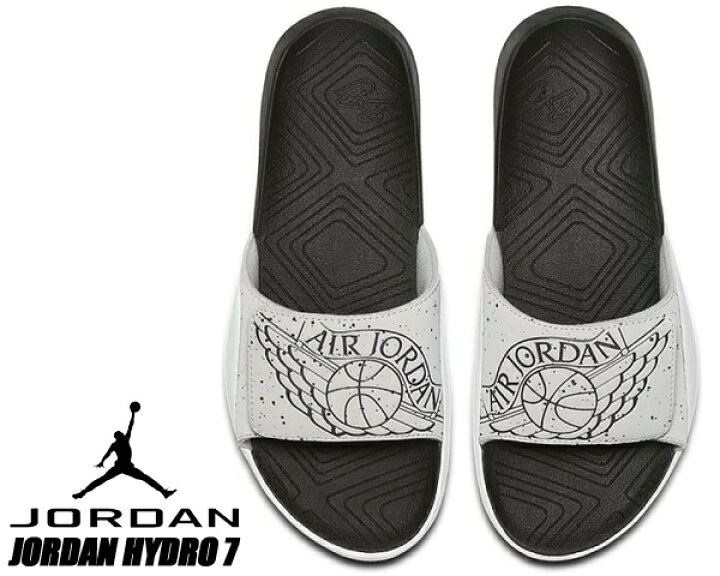 楽天市場】NIKE JORDAN HYDRO 7 tech grey/black-white aa2517-004 