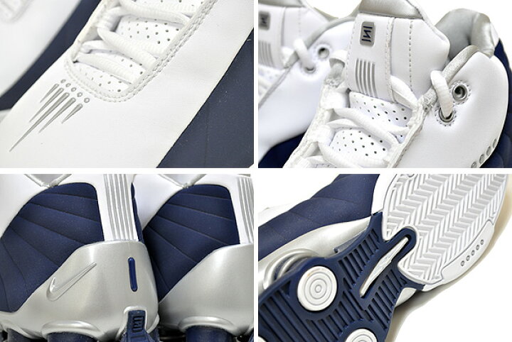 楽天市場】NIKE SHOX BB4 OLYMPIC white/metallic silver at7843-100  