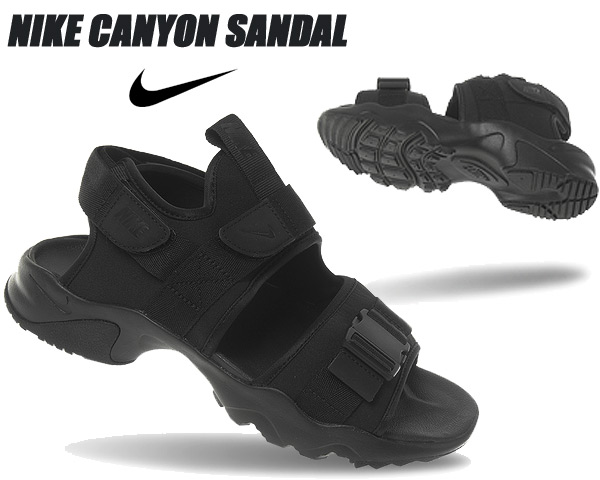 NIKE CANYON SANDAL black/black-blk ci8797-001 ナイキ キャニオン サンダル ブラック スポーツサンダル  ストラップ | LIMITED EDT