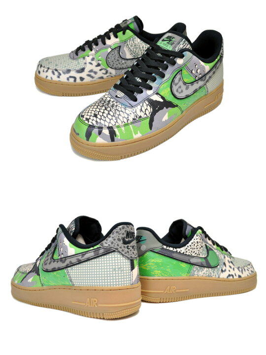 楽天市場】NIKE AIR FORCE 1 07 QS City of Dreams black/blk-green 