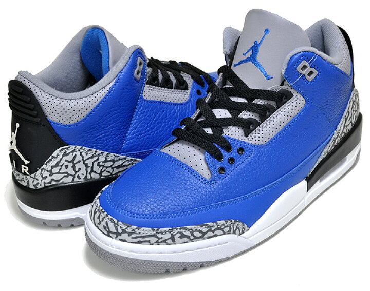 楽天市場】NIKE AIR JORDAN 3 RETRO BLUE CEMENT varsity royal 
