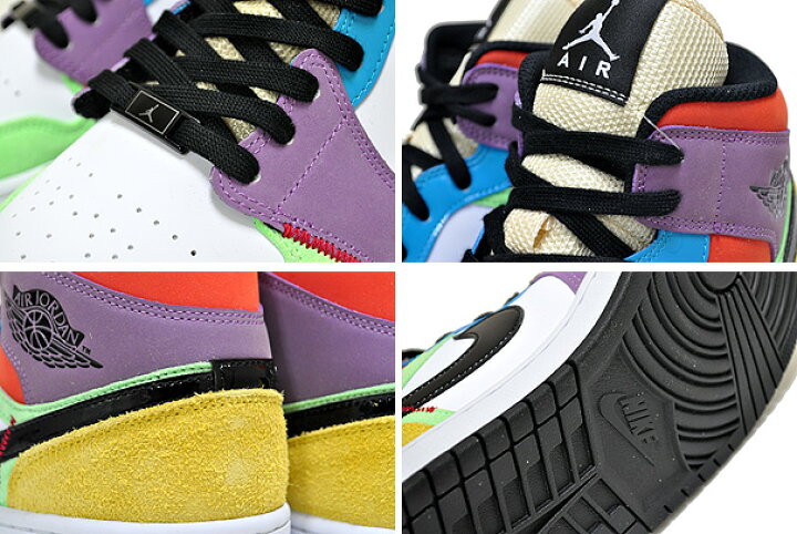 楽天市場】NIKE WMNS AIR JORDAN 1 MID SE white/black-lightbulb 