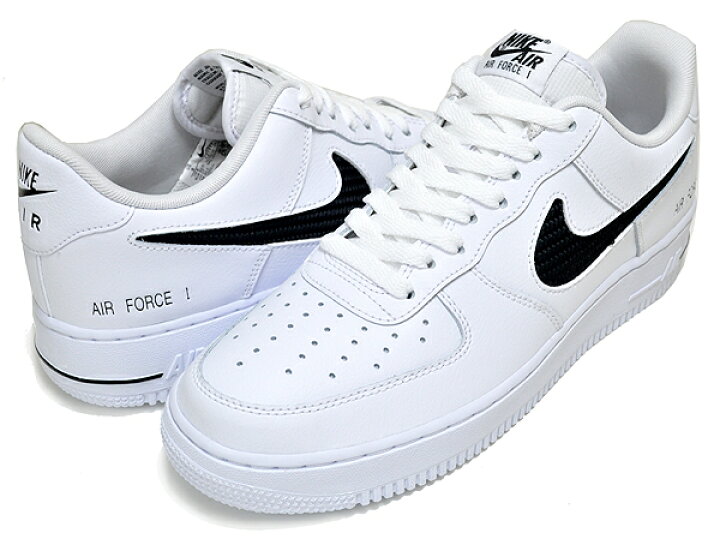 楽天市場】NIKE AIR FORCE 1 07 LV8 white/black cz7377-100 CUT OUT 